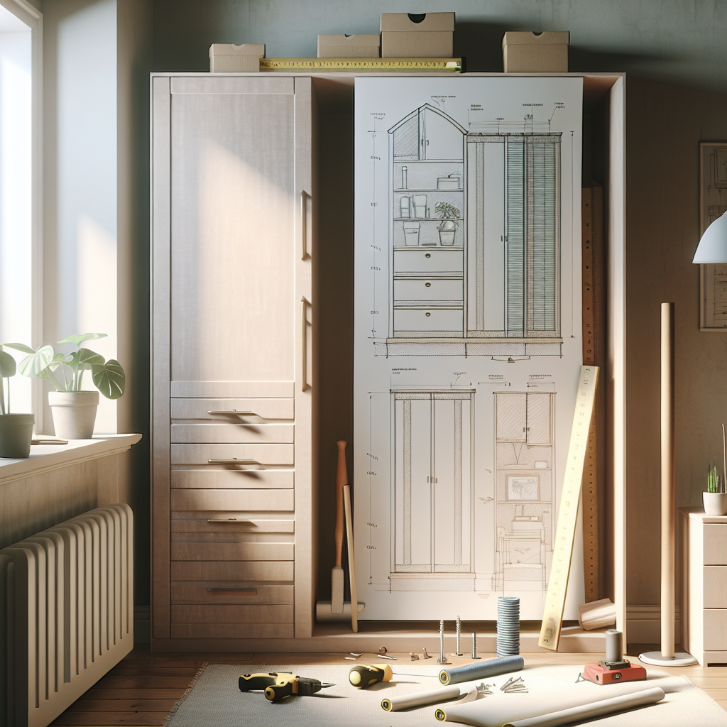 Gør-det-selv: Akustikpanel på garderobeskabe